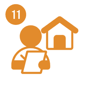 14 A picture of an orange and grey image.