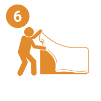 9 A person is using an air hose to spray water.