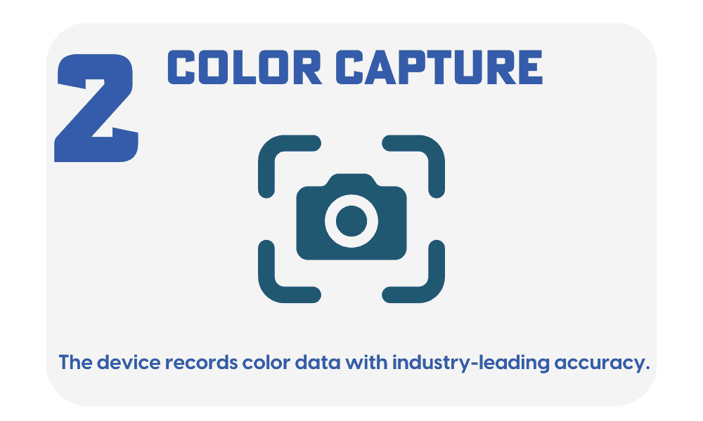 color-capture A blue and white graphic with the words " color capture ".