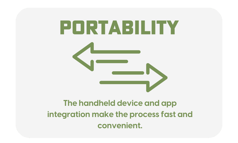 portability-1 A green and white graphic with the words " portability ".